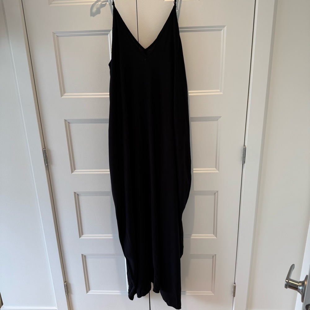 ELAN Black Maxi Dress with spaghetti straps - SIZE 2X